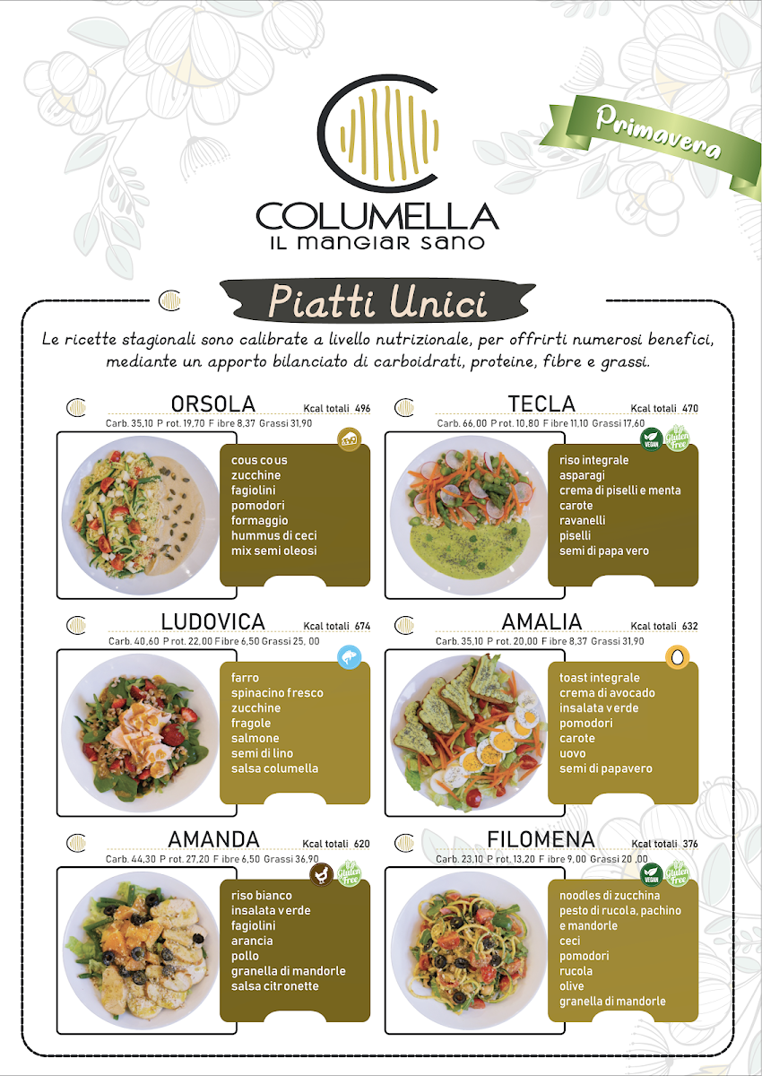 Menu Columella - Il Mangiar Sano | Aprilia-3