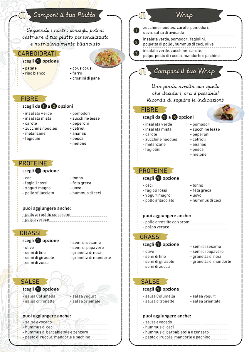 Menu Columella - Il Mangiar Sano | Aprilia-4