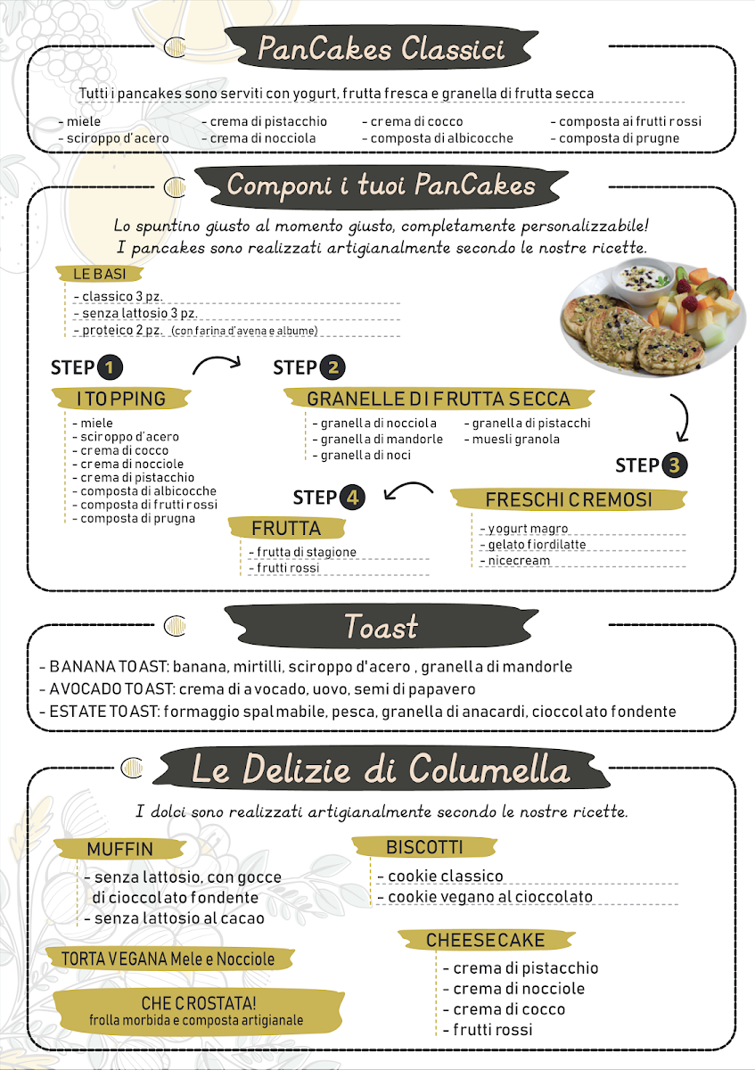 Menu Columella - Il Mangiar Sano | Aprilia-5