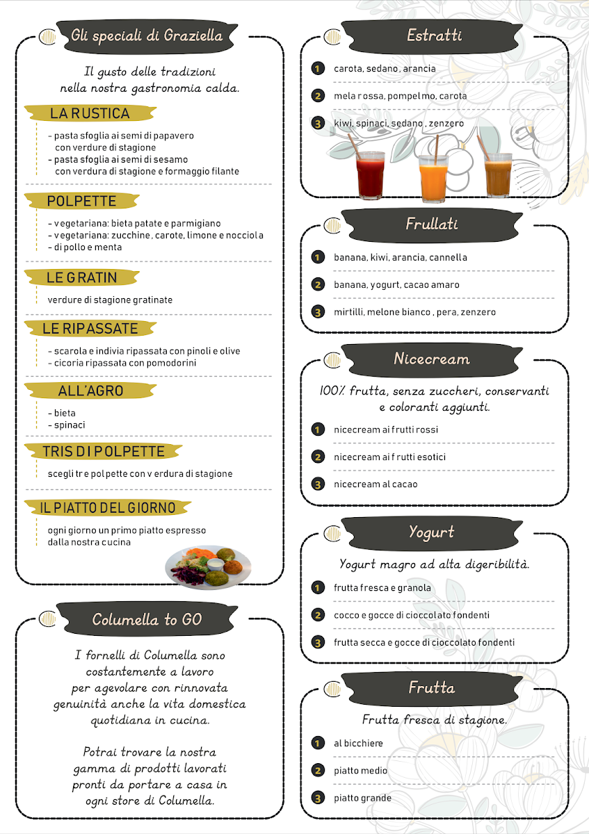 Menu Columella - Il Mangiar Sano | Aprilia-6