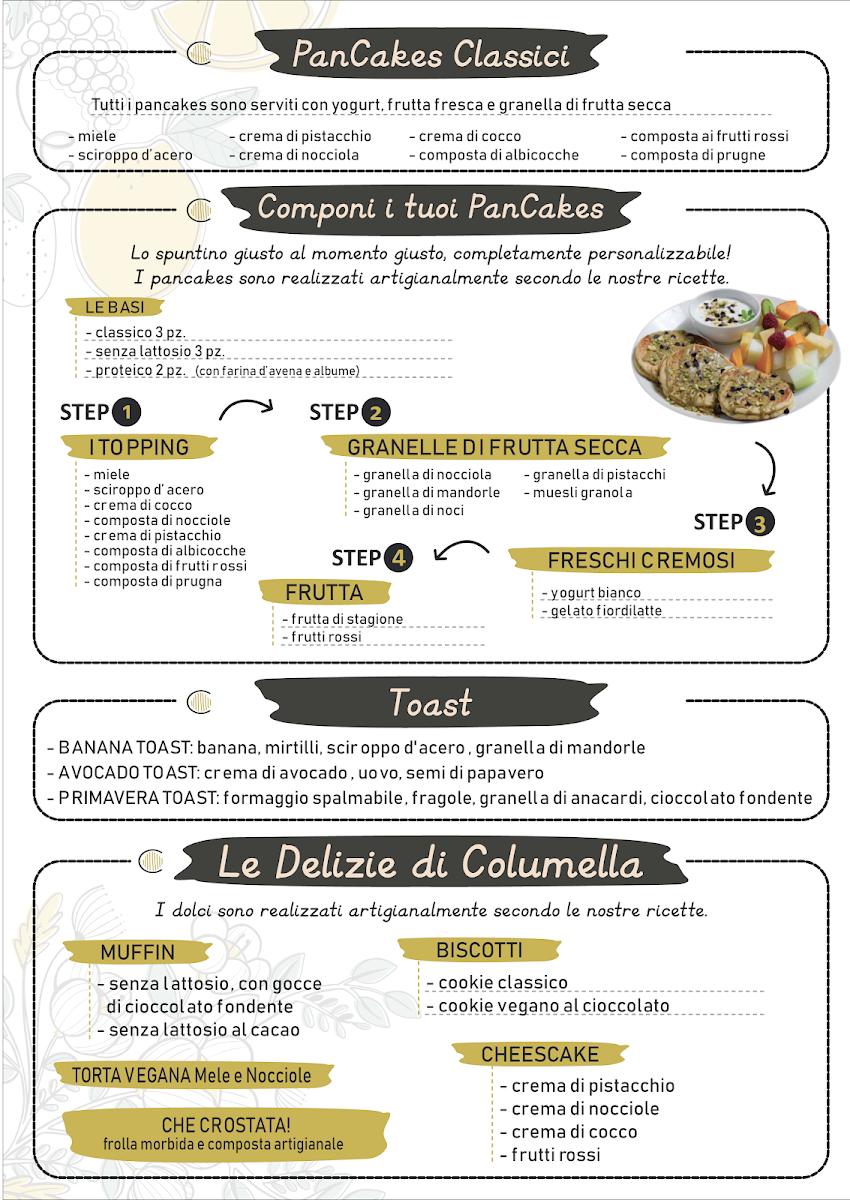 Menu Columella - Il Mangiar Sano | Aprilia-8